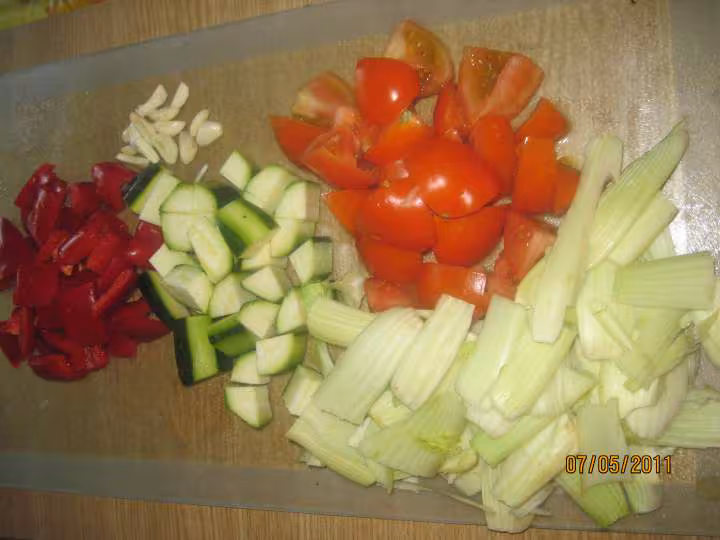 Sauter de porc aux divers legumes