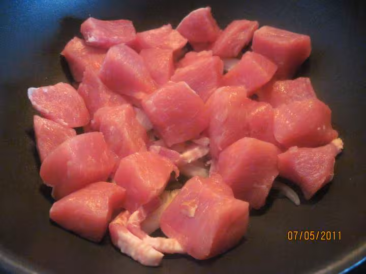 Sauter de porc aux divers legumes