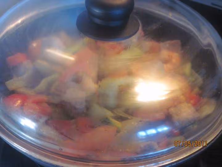 Sauter de porc aux divers legumes