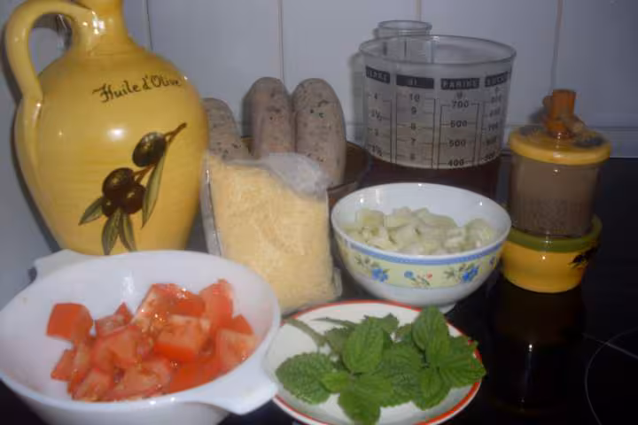 Semoule aux andouillettes
