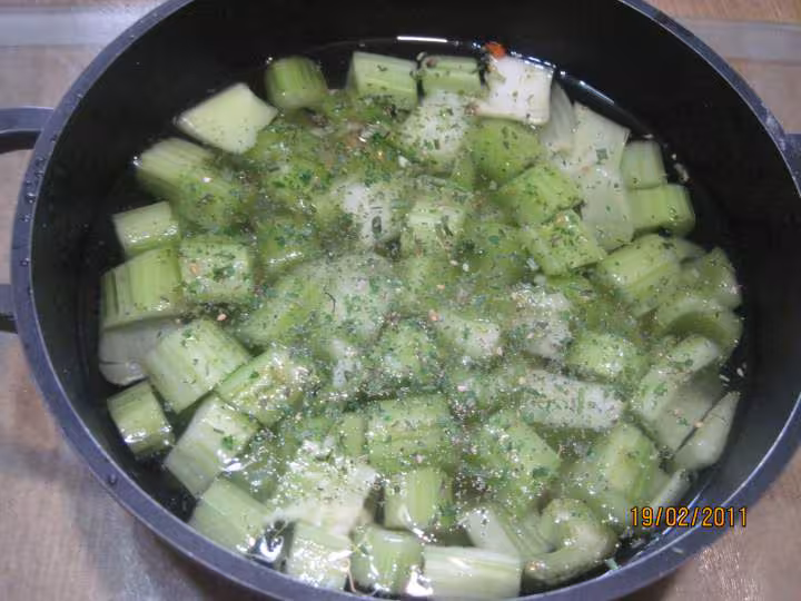 Soupe au celeri amp p de terre aux lardons