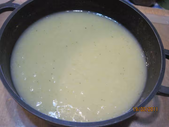 Soupe au celeri amp p de terre aux lardons
