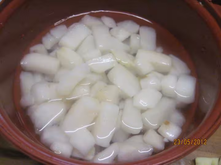 Soupe aux navets et celeri au micro ondes
