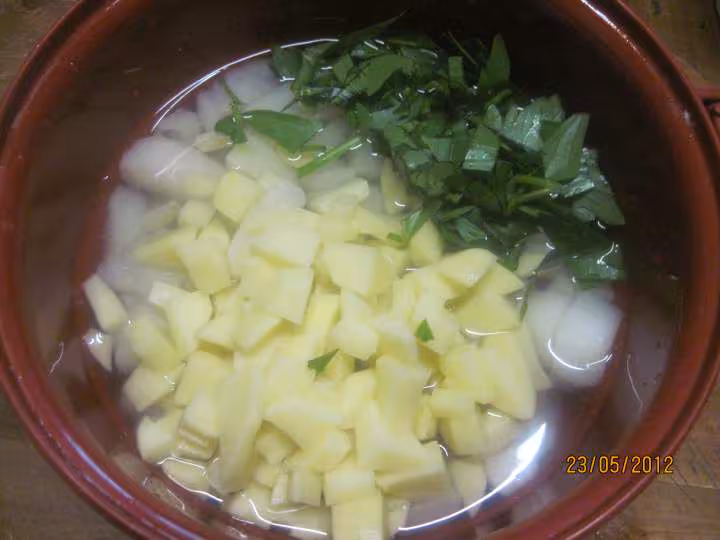Soupe aux navets et celeri au micro ondes