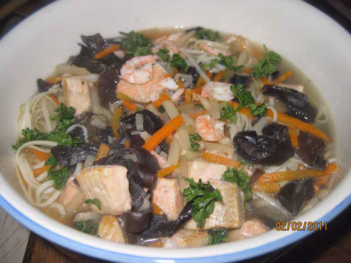 Soupe aux pates chinoise