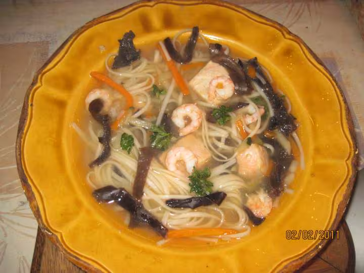Soupe aux pates chinoise