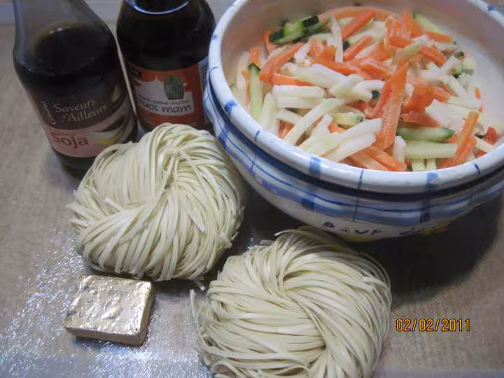 Soupe aux pates chinoise