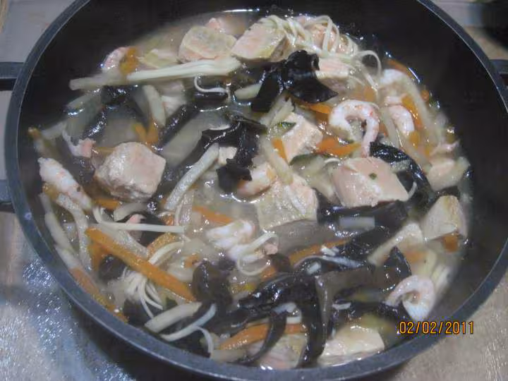 Soupe aux pates chinoise