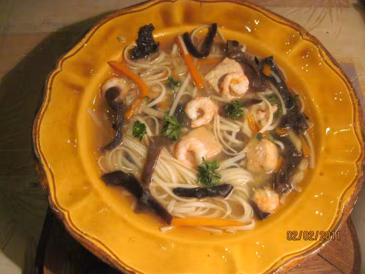Soupe aux pates chinoise