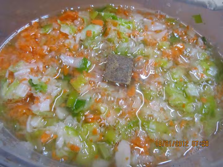 Soupe de carottes poireaux salsifis au mo