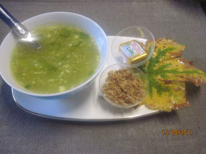 Soupe de pommes de terre et poireau