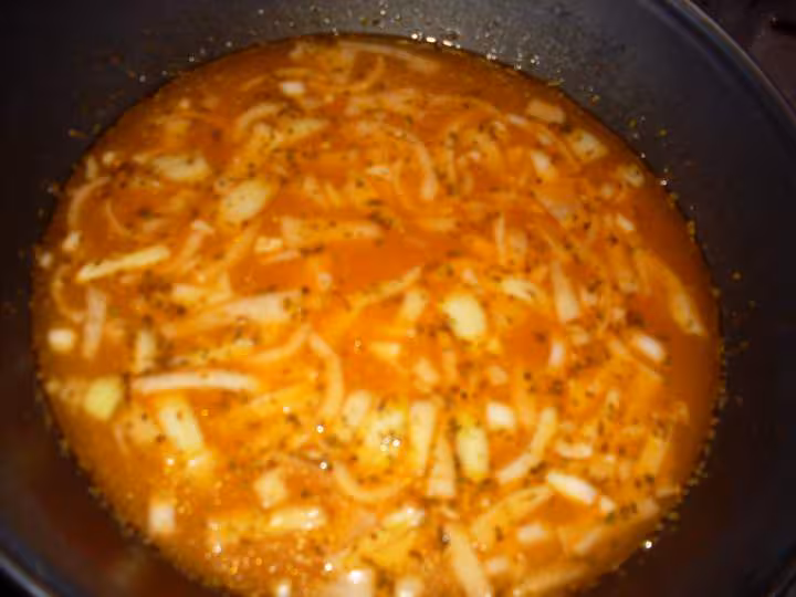 Soupe de riz aux moules crevettes