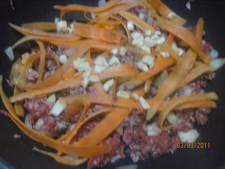Spaghetti aux meli melo de legumes