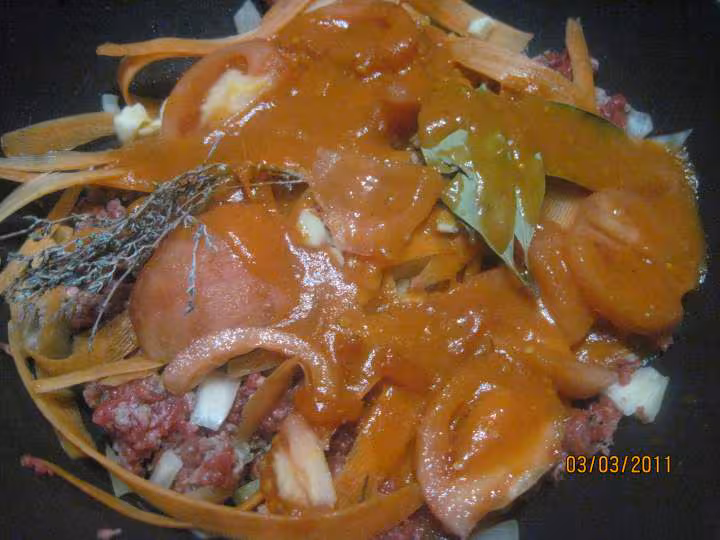 Spaghetti aux meli melo de legumes