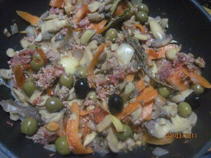 Spaghetti aux meli melo de legumes