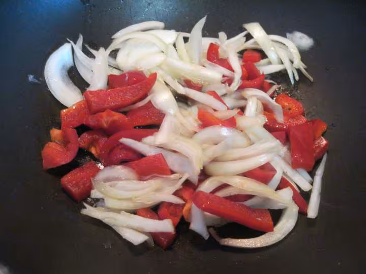 Spaghettis aux legumes de ratatouille