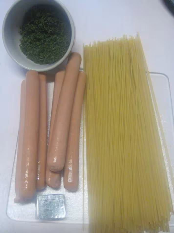 Spaghettis aux snacks