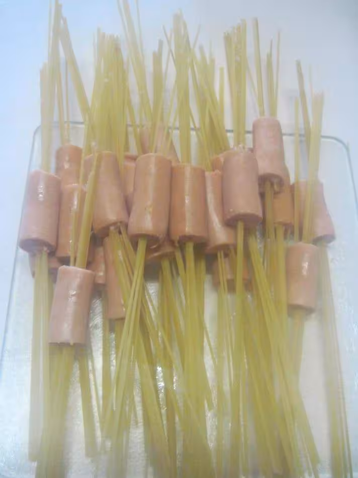 Spaghettis aux snacks