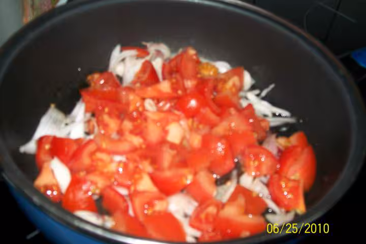 Steak de porc au riz sauce massale