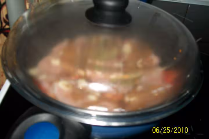 Steak de porc au riz sauce massale