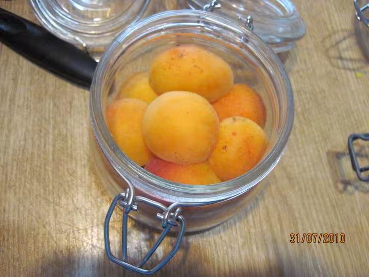 Sterilisation d abricots aux sirop