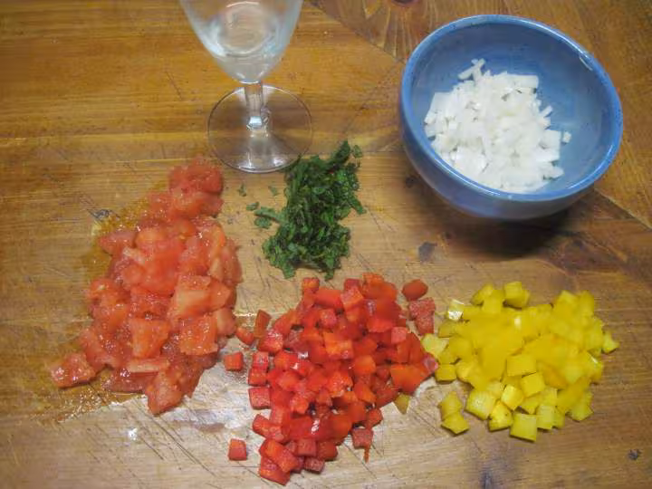 Taboule aux feuilles de menthe citronnees