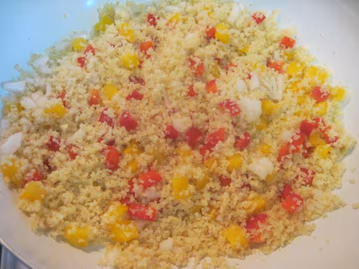 Taboule aux feuilles de menthe citronnees