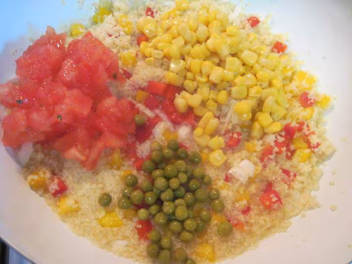 Taboule aux feuilles de menthe citronnees