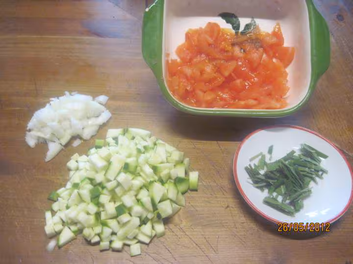 Tagliatelle au boeuf hache et legumes