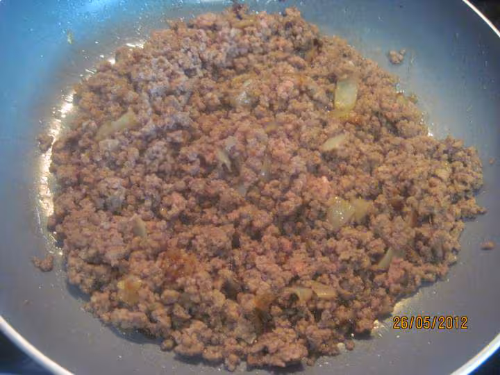 Tagliatelle au boeuf hache et legumes
