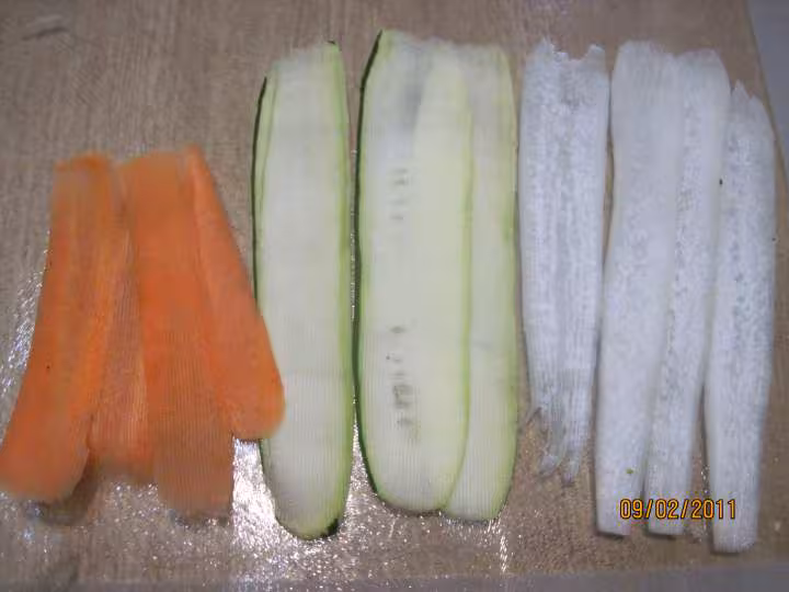 Tagliatelle de legumes maison