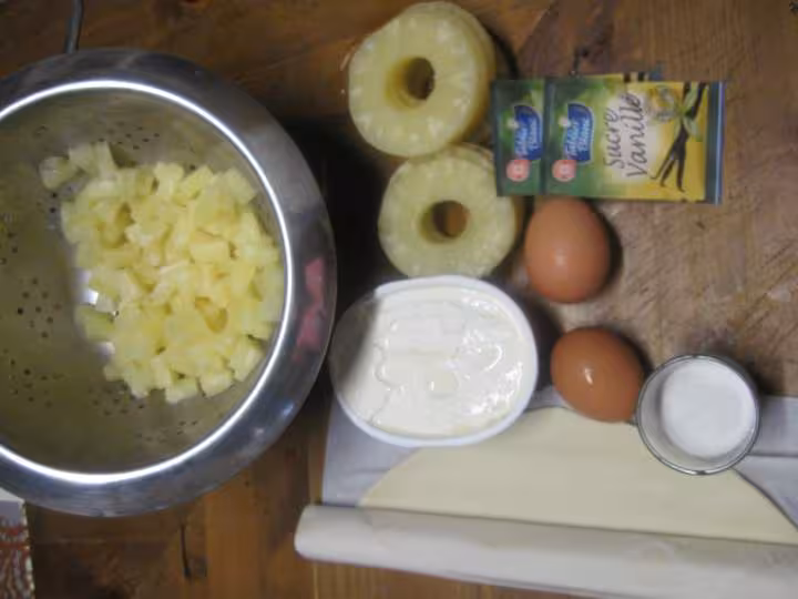 Tarte a l ananas a la creme philadelphia