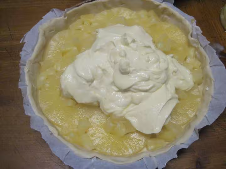 Tarte a l ananas a la creme philadelphia