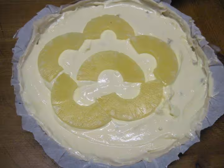 Tarte a l ananas a la creme philadelphia
