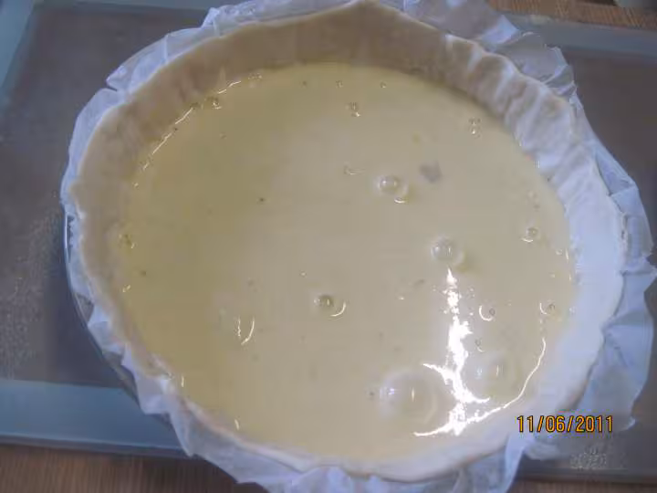 Tarte a la creme d anis verte aux abricots