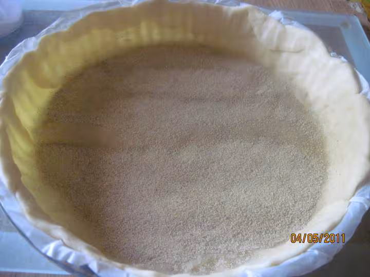 Tarte a la rhubarbe fraiche a la reglisse