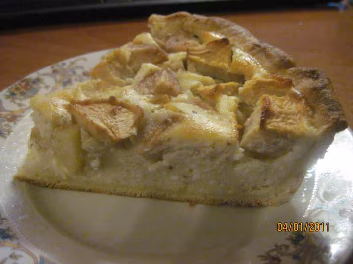 Tarte au fromage de brousse et pommes poires