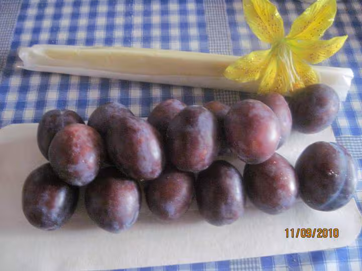 Tarte au prunes quetsches a la creme