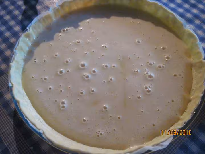 Tarte au prunes quetsches a la creme