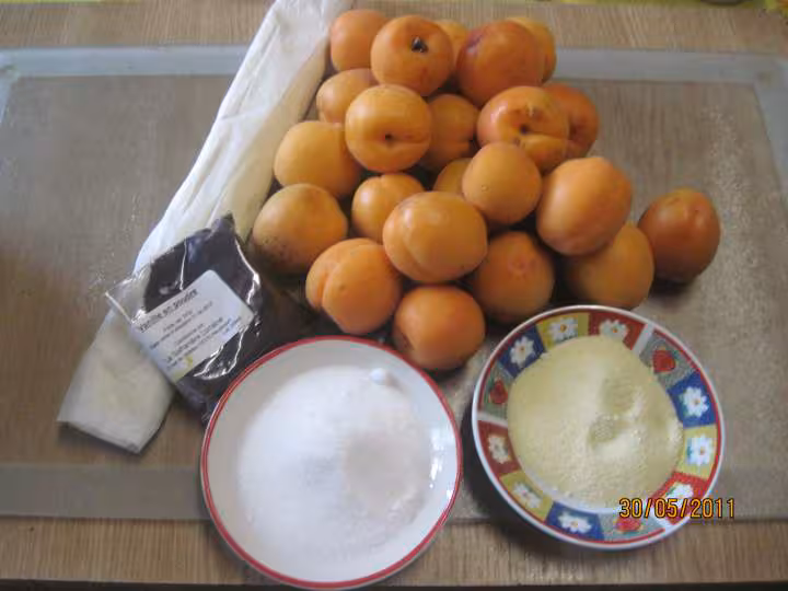 Tarte aux abricots a la vanille