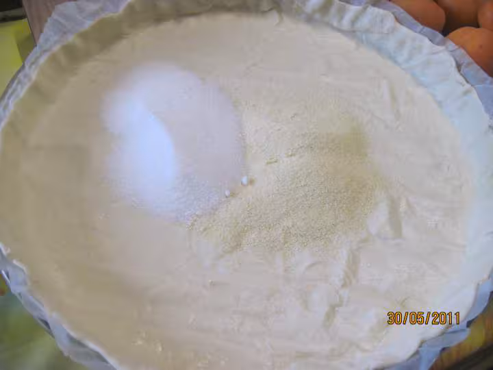 Tarte aux abricots a la vanille