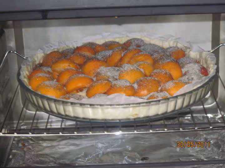 Tarte aux abricots a la vanille