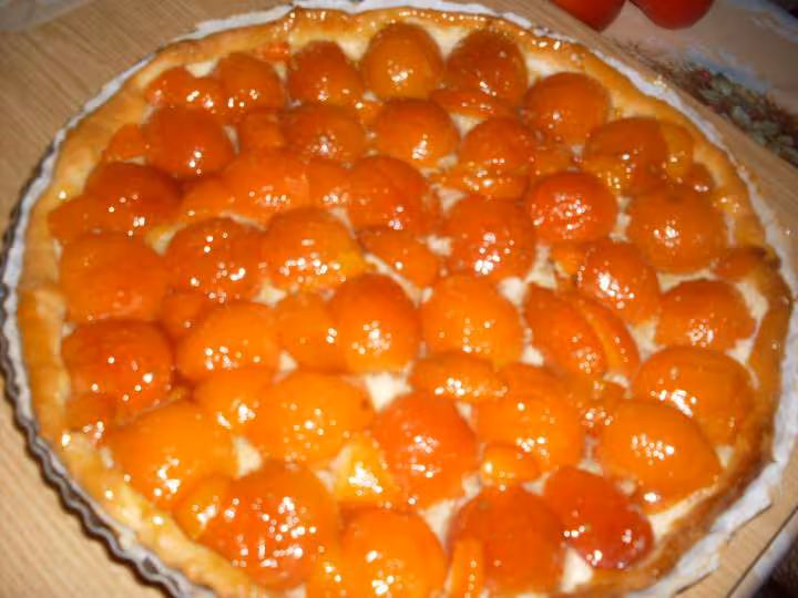 Tarte aux abricots amandes