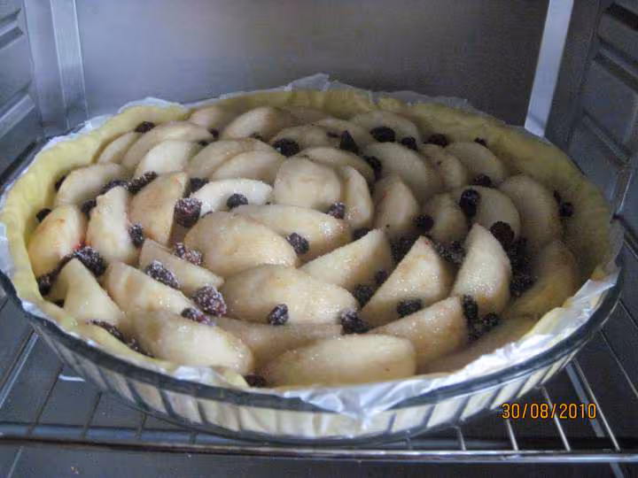 Tarte aux brugnons blancs simple