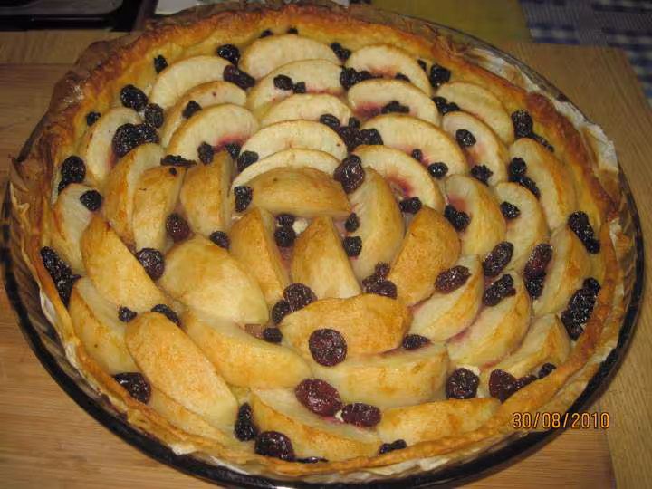 Tarte aux brugnons blancs simple