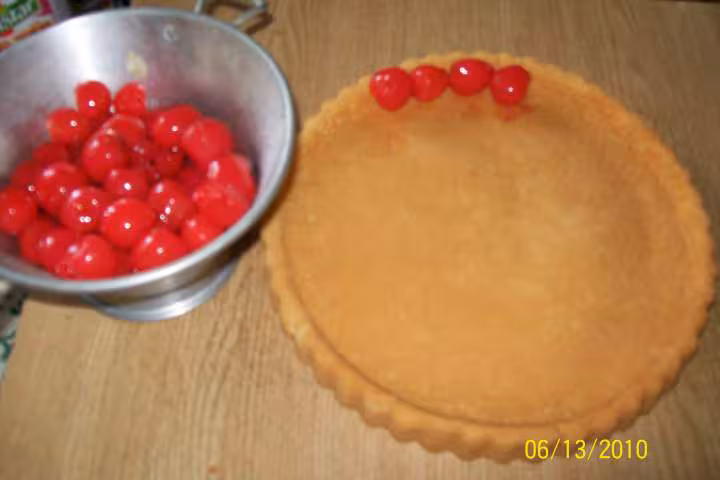 Tarte aux cerises et mirabelles rapide