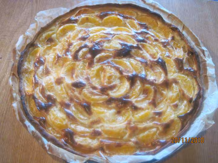 Tarte aux clementines creme fraiche vanille