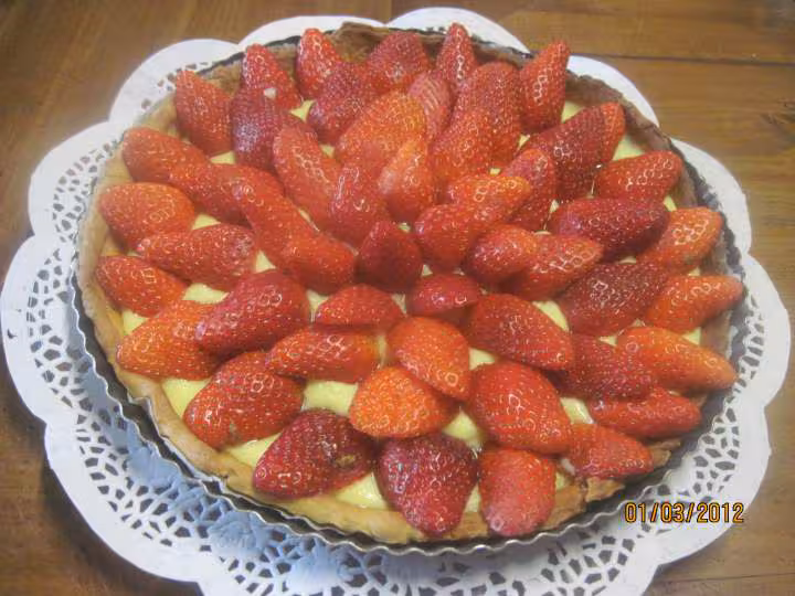Tarte aux fraises a la creme patissiere