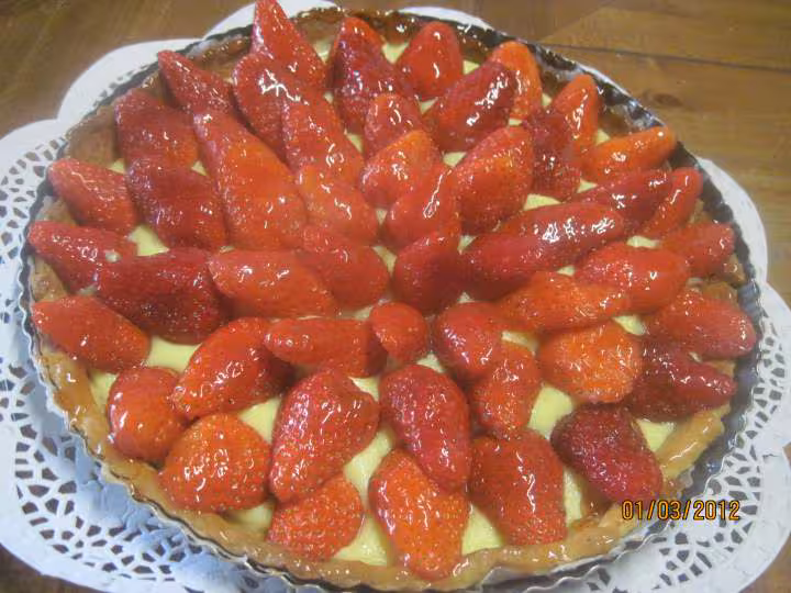 Tarte aux fraises a la creme patissiere