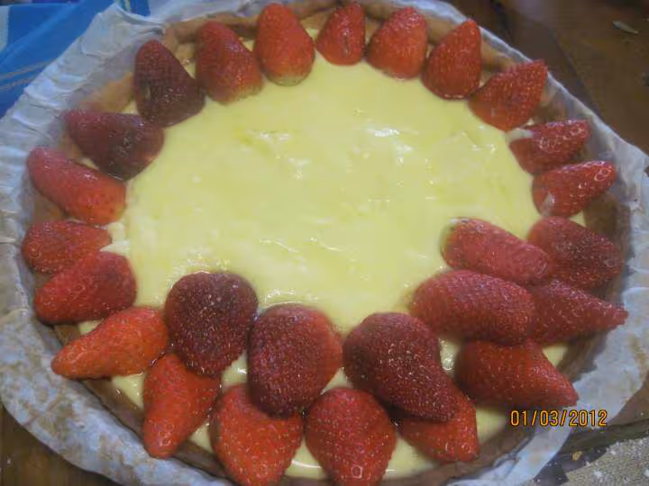 Tarte aux fraises a la creme patissiere